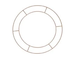 3 Decoration Rings Botanical Wedding Copper Diameter 40 Cm/Twine Plastic Length 4.5 M