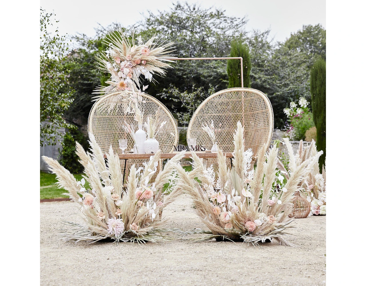 5 Stems Pampas Grass A Touch Of Pampas Dried And Bleached Length Appr. 90 Cm 4 5 Stems Pampas Grass A Touch Of Pampas Dried And Bleached Length Appr. 90 Cm - Afbeelding 4