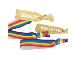 5 Wrist Bands Over The Rainbow Fabric