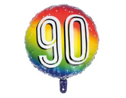 90 Jaar Helium Ballon 45cm