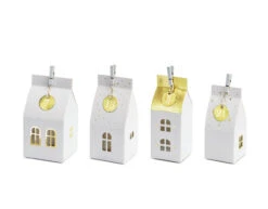 Adventkalender Huisjes Wit
