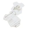 Advice Cards Baby Grow Shaped Cards