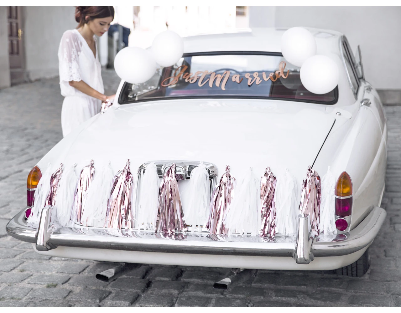 Auto Decoratie Set Bruiloft Just Married 2 Auto Decoratie Set Bruiloft Just Married - Afbeelding 2