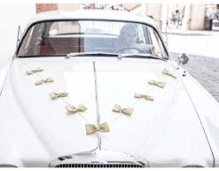 Auto Decoratie Set Bruiloft Jute Strikjes 11 Auto Decoratie Set Bruiloft Jute Strikjes -Feestspullen Winkel auto decoratie set bruiloft jute strikjes 5