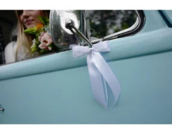 Autodecoratie Strik Wit 14cm 4st -Feestspullen Winkel autodecoratie strik wit 14cm 4st 2