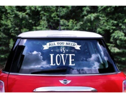 Autosticker All You Need Is Love 45cm