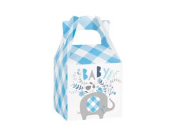 Baby Olifant Geschenkdoosjes Blauw 8st