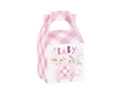 Baby Olifant Geschenkdoosjes Roze 8st