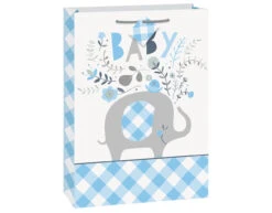 Baby Olifant Geschenktas Blauw