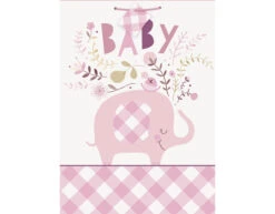 Baby Olifant Geschenktas Roze