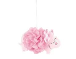 Baby Olifant Hangdecoratie Roze 23cm 3st