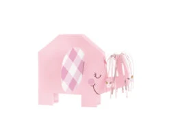Baby Olifant Tafeldecoratie Roze 23cm