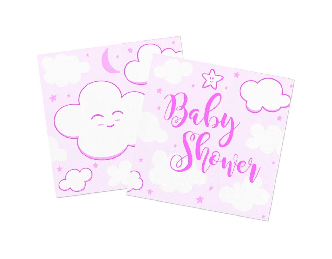 Babyshower Meisje Servetten 25cm 20st 1 Babyshower Meisje Servetten 25cm 20st