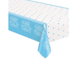 Babyshower Tafelkleed Blauw 2,13m