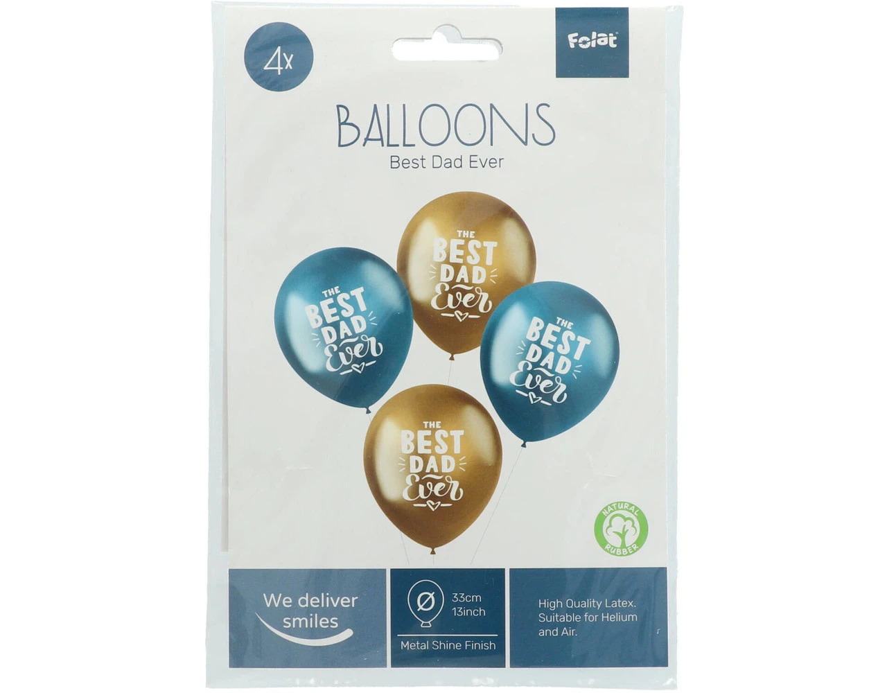 Ballonnen Best Dad Ever 33cm 4st 2 Ballonnen Best Dad Ever 33cm 4st - Afbeelding 2