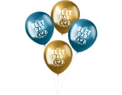 Ballonnen Best Dad Ever 33cm 4st