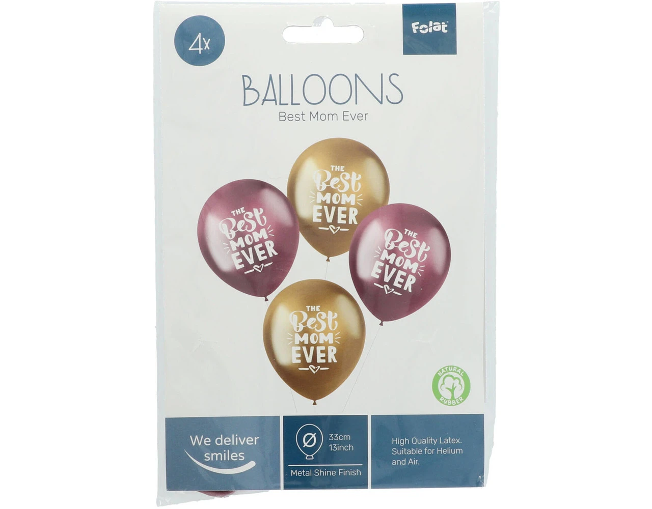 Ballonnen Best Mom Ever 33cm 4st 2 Ballonnen Best Mom Ever 33cm 4st - Afbeelding 2