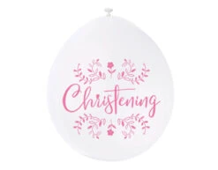 Ballonnen Christening Roze 28cm 10st -Feestspullen Winkel ballonnen christening roze 28cm 10st 1