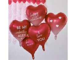 Ballonnen Folie Ombre Harten 45cm 5st -Feestspullen Winkel ballonnen folie ombre harten 45cm 5st 2