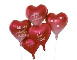 Ballonnen Folie Ombre Harten 45cm 5st