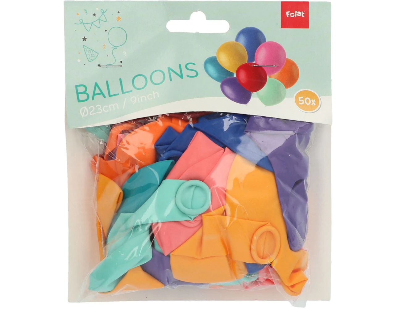 Ballonnen Gekleurd 23cm 50st 2 Ballonnen Gekleurd 23cm 50st - Afbeelding 2