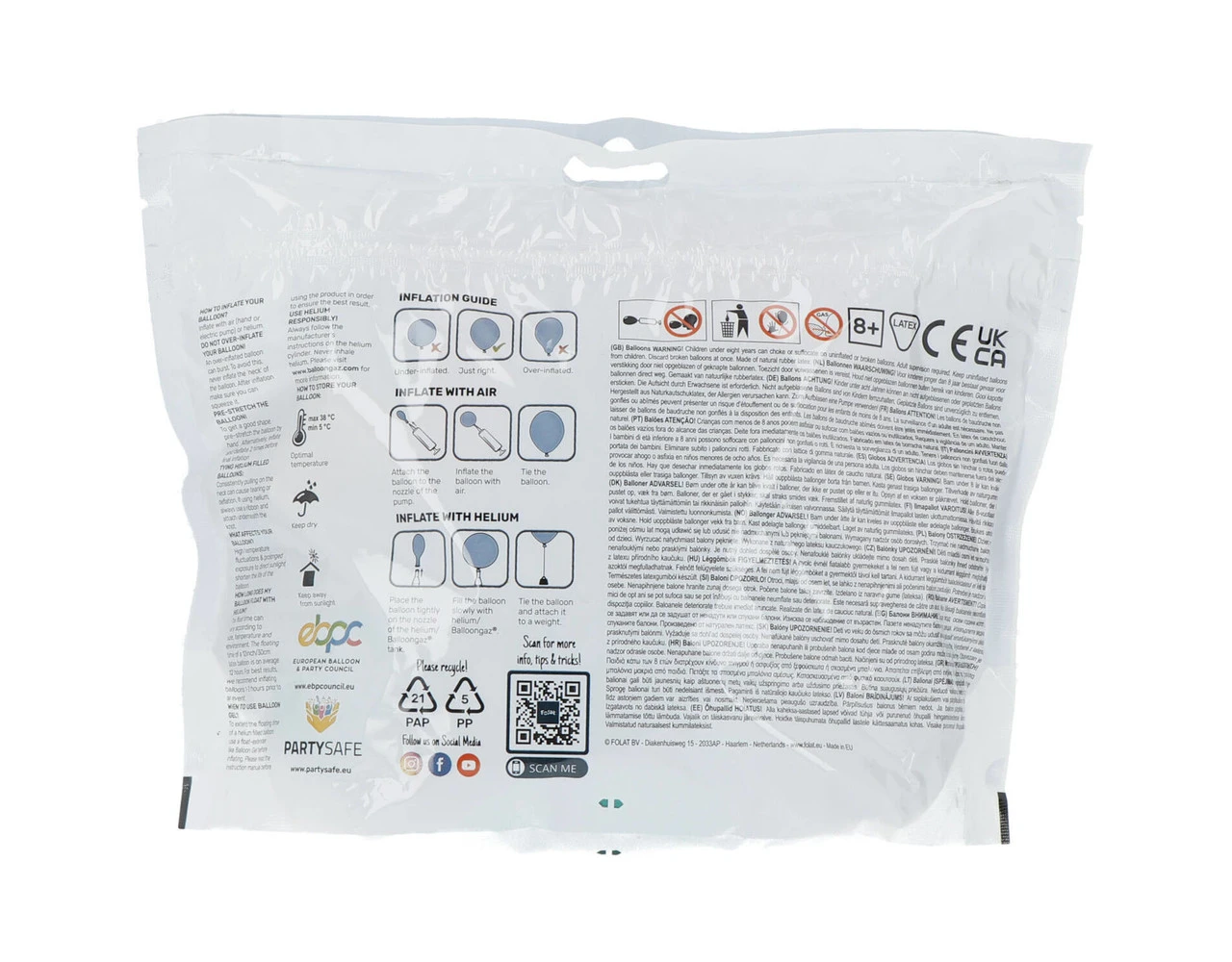 Ballonnen Gekleurd 33cm 50st 3 Ballonnen Gekleurd 33cm 50st - Afbeelding 3