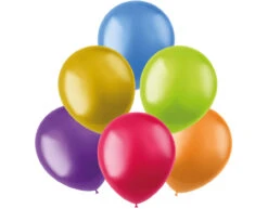 Ballonnen Gekleurd Metallic 23cm 50st