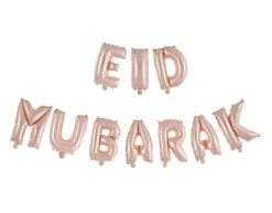 Ballonnen Letter Eid Mubarak Rose Goud Leeg