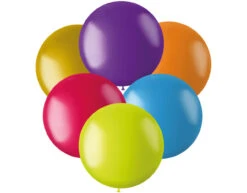 Ballonnen Metallic Gekleurd 48cm 6st