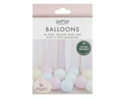 Ballonnen Pastel 13cm 40st -Feestspullen Winkel ballonnen pastel 13cm 40st 2