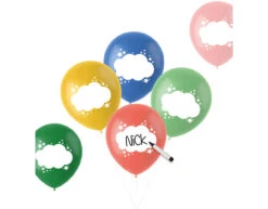 Ballonnen Schrijfbaar Gekleurd 33cm 6st