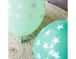 Ballonnen Ster Gekleurd 33cm 6st -Feestspullen Winkel ballonnen ster gekleurd 33cm 6st 4
