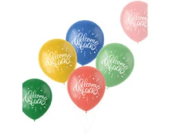 Ballonnen Welcome Back Gekleurd 33cm 6st