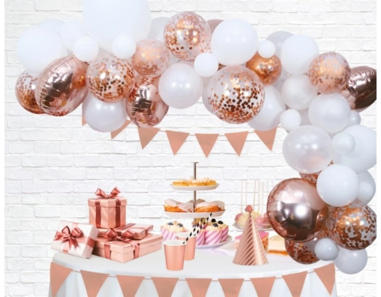 Ballonnenboog Zelf Maken Set Rose Goud 4m 2 Ballonnenboog Zelf Maken Set Rose Goud 4m - Afbeelding 2