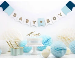 Banner Baby Boy 1,6m -Feestspullen Winkel banner baby boy 16m 2
