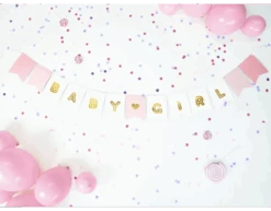Banner Baby Girl Mix 1,75m -Feestspullen Winkel banner baby girl mix 175m 2