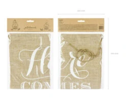 Banner Here Comes The Bride 51cm -Feestspullen Winkel banner here comes the bride 51cm 3