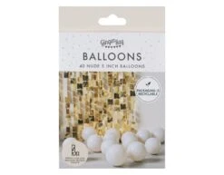 Beige Ballonnen 13cm 40st -Feestspullen Winkel beige ballonnen 13cm 40st 2