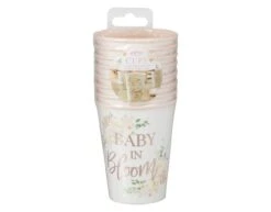 Bekers Baby In Bloom 266ml 8st -Feestspullen Winkel bekers baby in bloom 266ml 8st 2