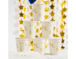 Bekers Eid Mubarak 250ml - 8 Stuks -Feestspullen Winkel bekers eid mubarak 250ml 8 stuks 2