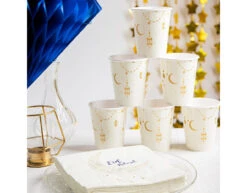 Bekers Eid Mubarak 250ml - 8 Stuks -Feestspullen Winkel bekers eid mubarak 250ml 8 stuks 3
