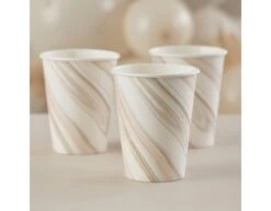 Bekers Marmer 250ml 8st -Feestspullen Winkel bekers marmer 250ml 8st 2