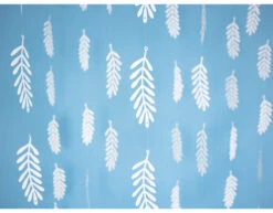 Bladeren Hangdecoratie Wit 1,8m -Feestspullen Winkel bladeren hangdecoratie wit 18m 4