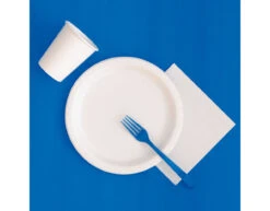 Blauw Tafelkleed Rond 2,13m -Feestspullen Winkel blauw tafelkleed rond 213m 2