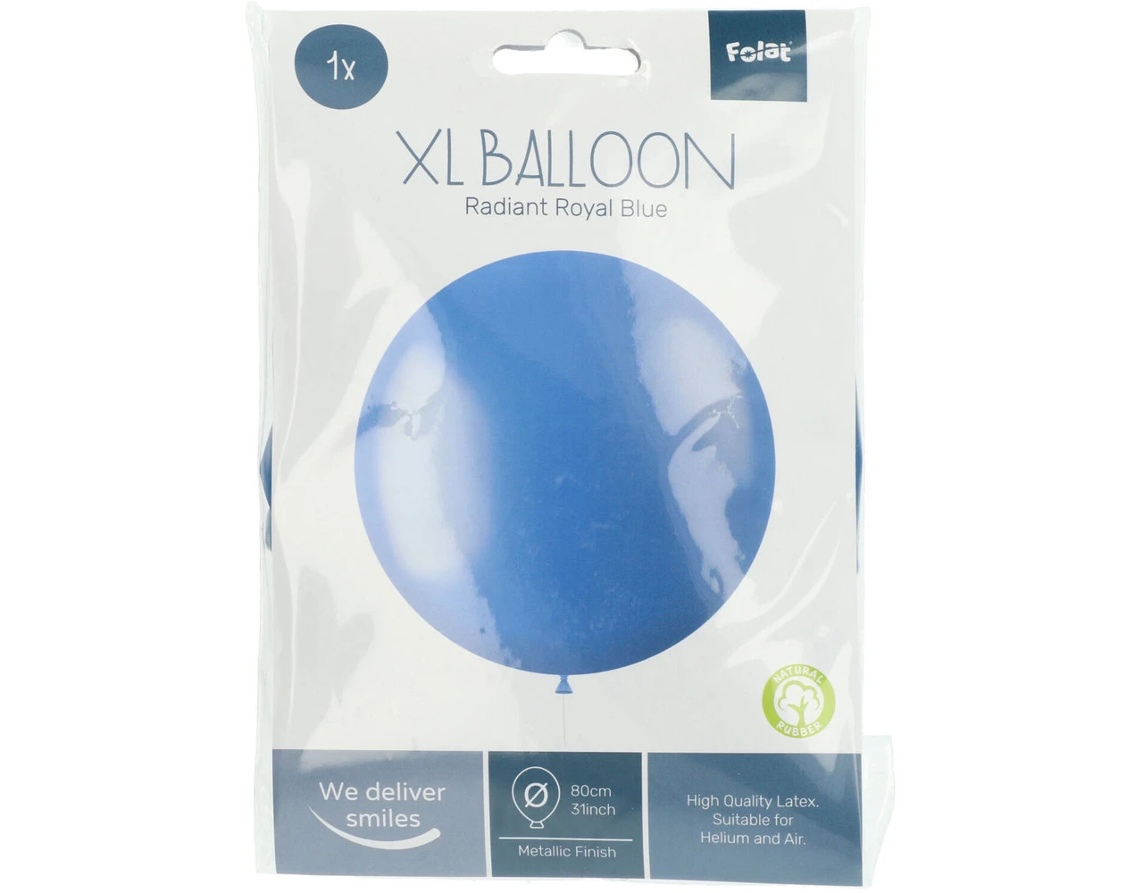 Blauwe Ballon Metallic Royal Blue 80cm 2 Blauwe Ballon Metallic Royal Blue 80cm - Afbeelding 2