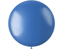 Blauwe Ballon Metallic Royal Blue 80cm