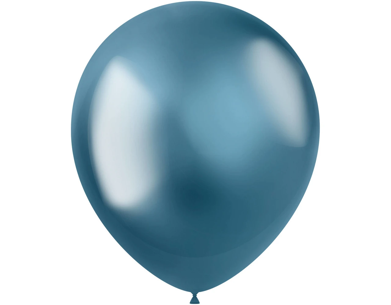 Blauwe Ballonnen Chroom 33cm 10st 1 Blauwe Ballonnen Chroom 33cm 10st