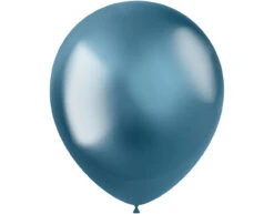 Blauwe Ballonnen Chroom 33cm 50st