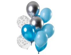 Blauwe Ballonnen Set 30cm 12st