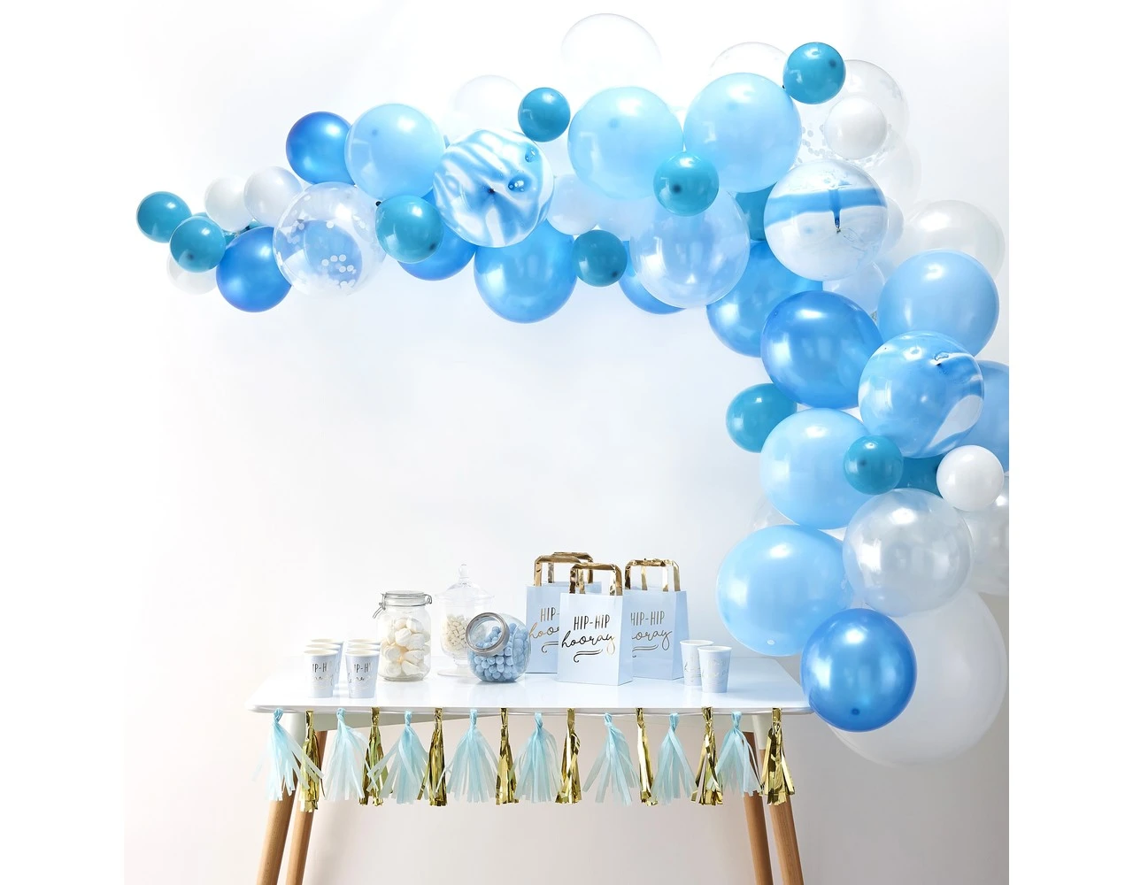 Blauwe Ballonnenboog DIY Set 2 Blauwe Ballonnenboog DIY Set - Afbeelding 2